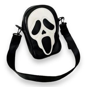 Ghostface Horror Black and White Scream  Messenger Crossbody Bags NEW